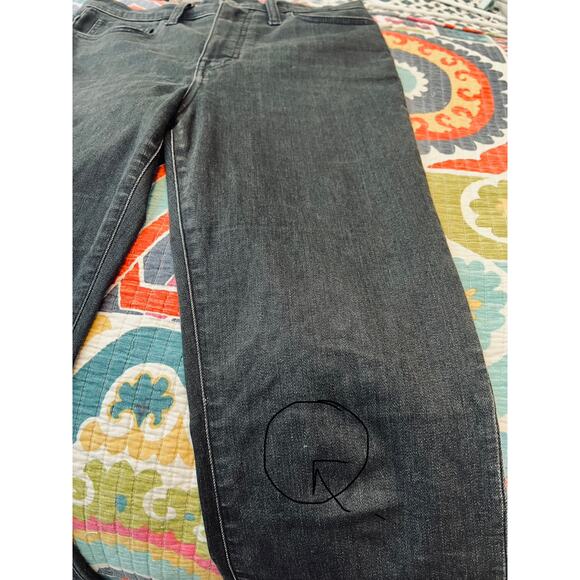 Madewell Skinny Flare Jeans in Bell haven Black Wash: Slit-Hem Edition Size: 28 - Picture 8 of 10